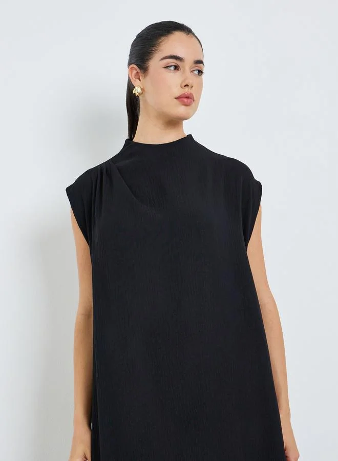 أميرة جلابية بدون أكمام بحافة واسعة للنساء